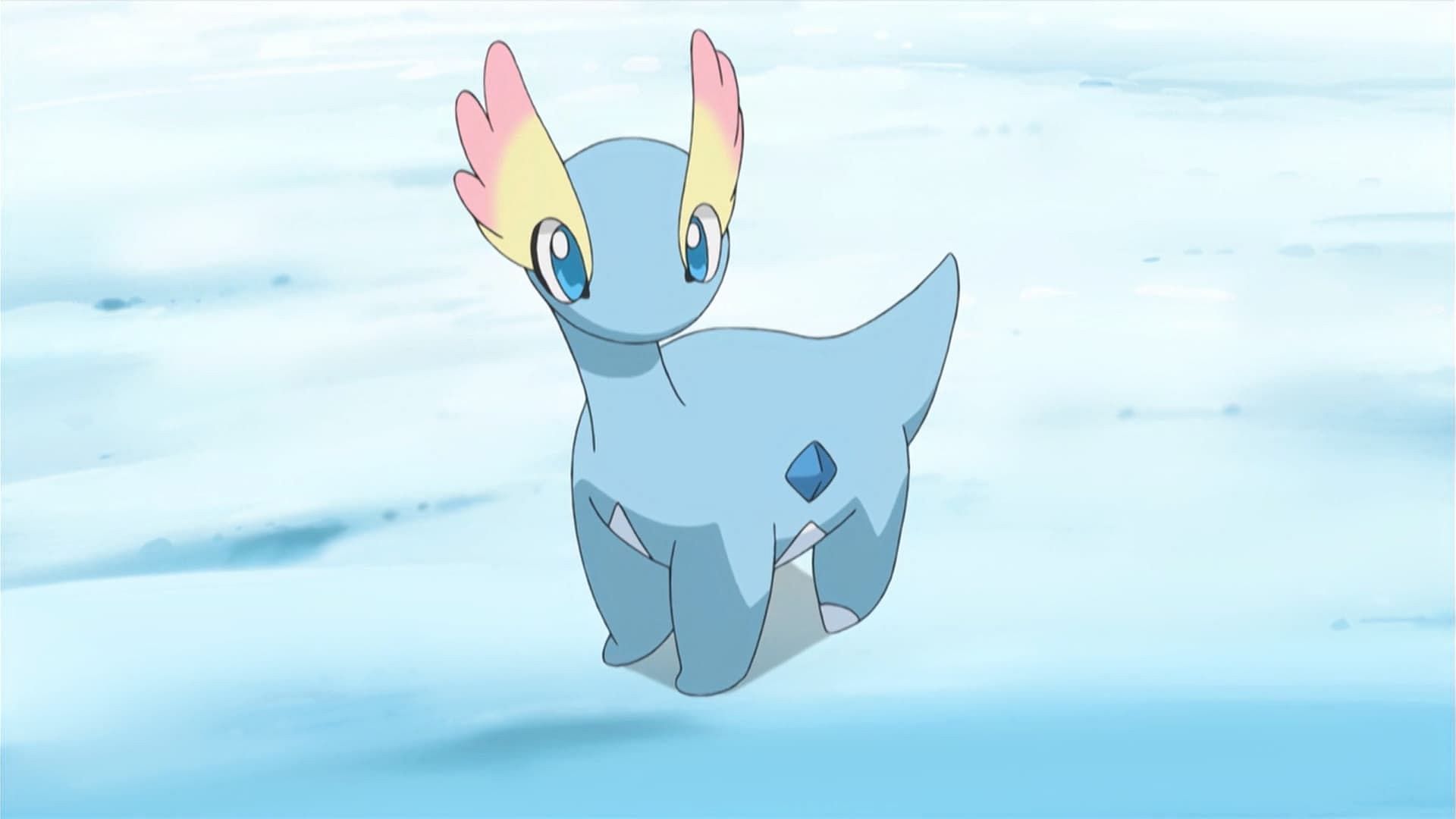 Aurorus as seen in the anime (Image via The Pokemon Company)