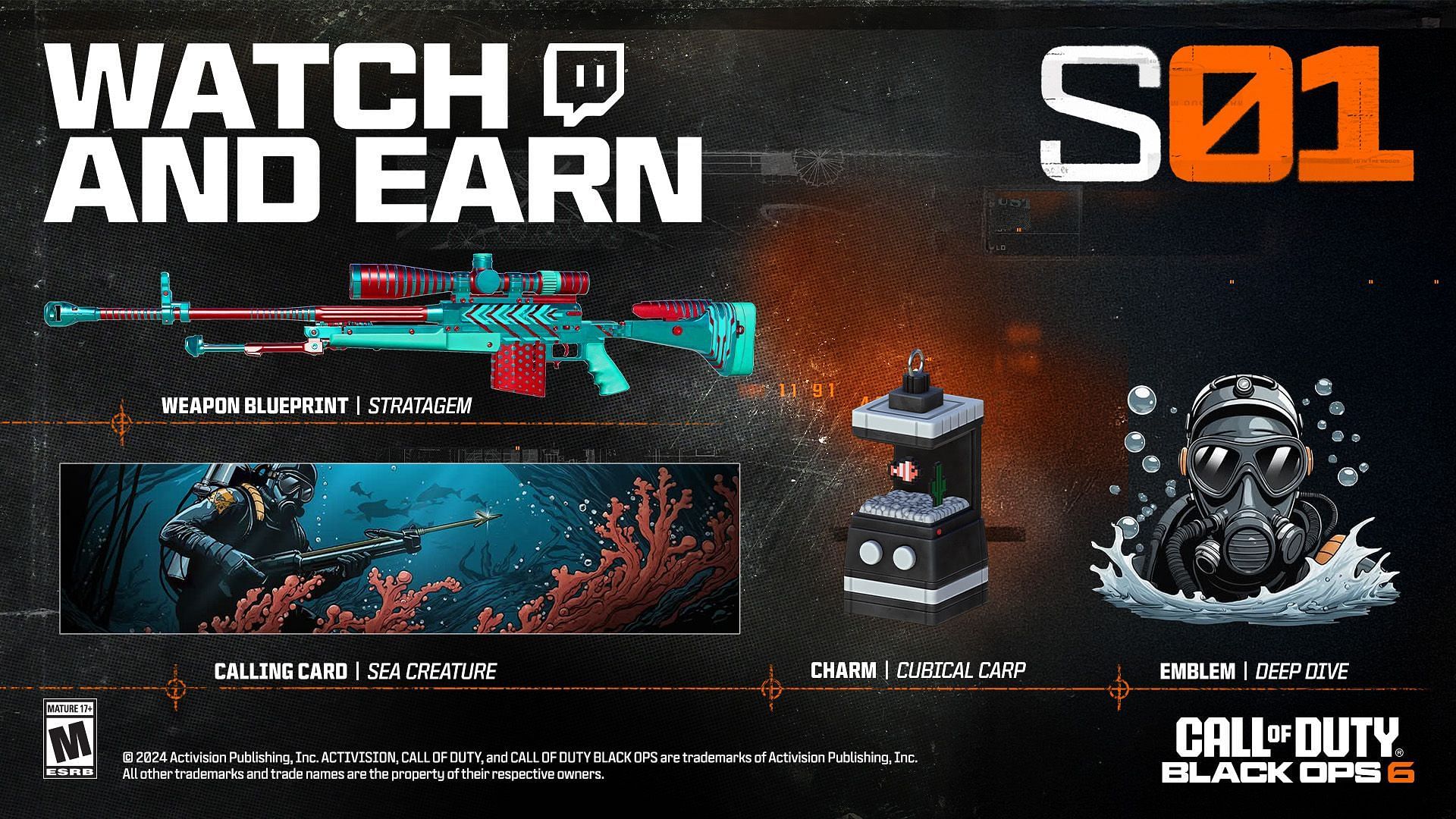 Exploring all the Black Ops 6 and Warzone Season 1 Twitch Rewards (Image via Activision)