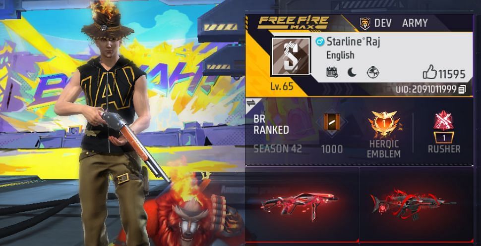 Free Fire MAX लेवल (Image via Garena/Screenshot)