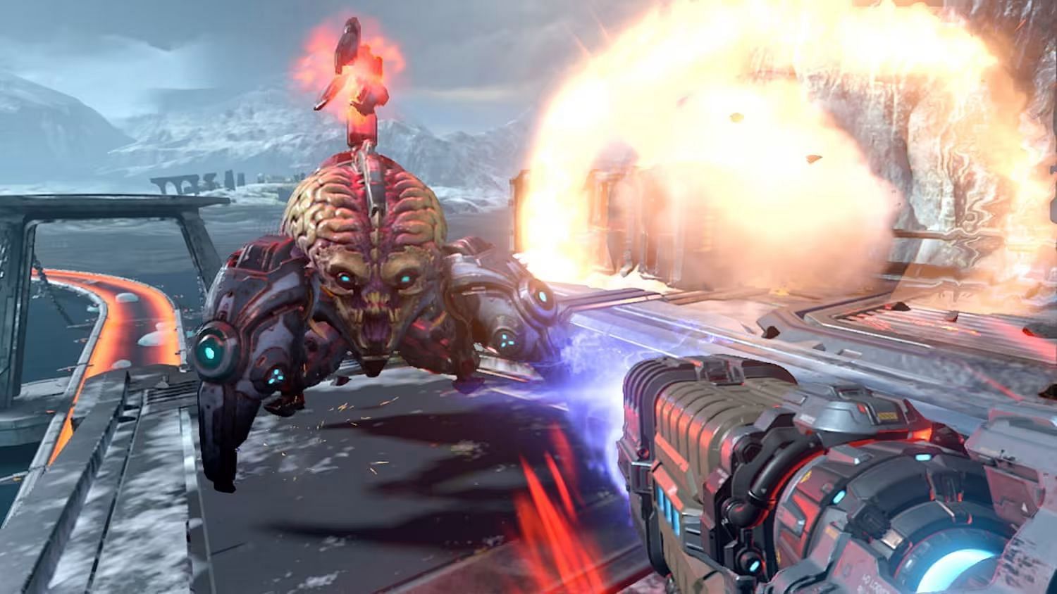 DOOM Eternal pushes the technical envelope on Nintendo Switch like few other games (Image via Bethesda Softworks)