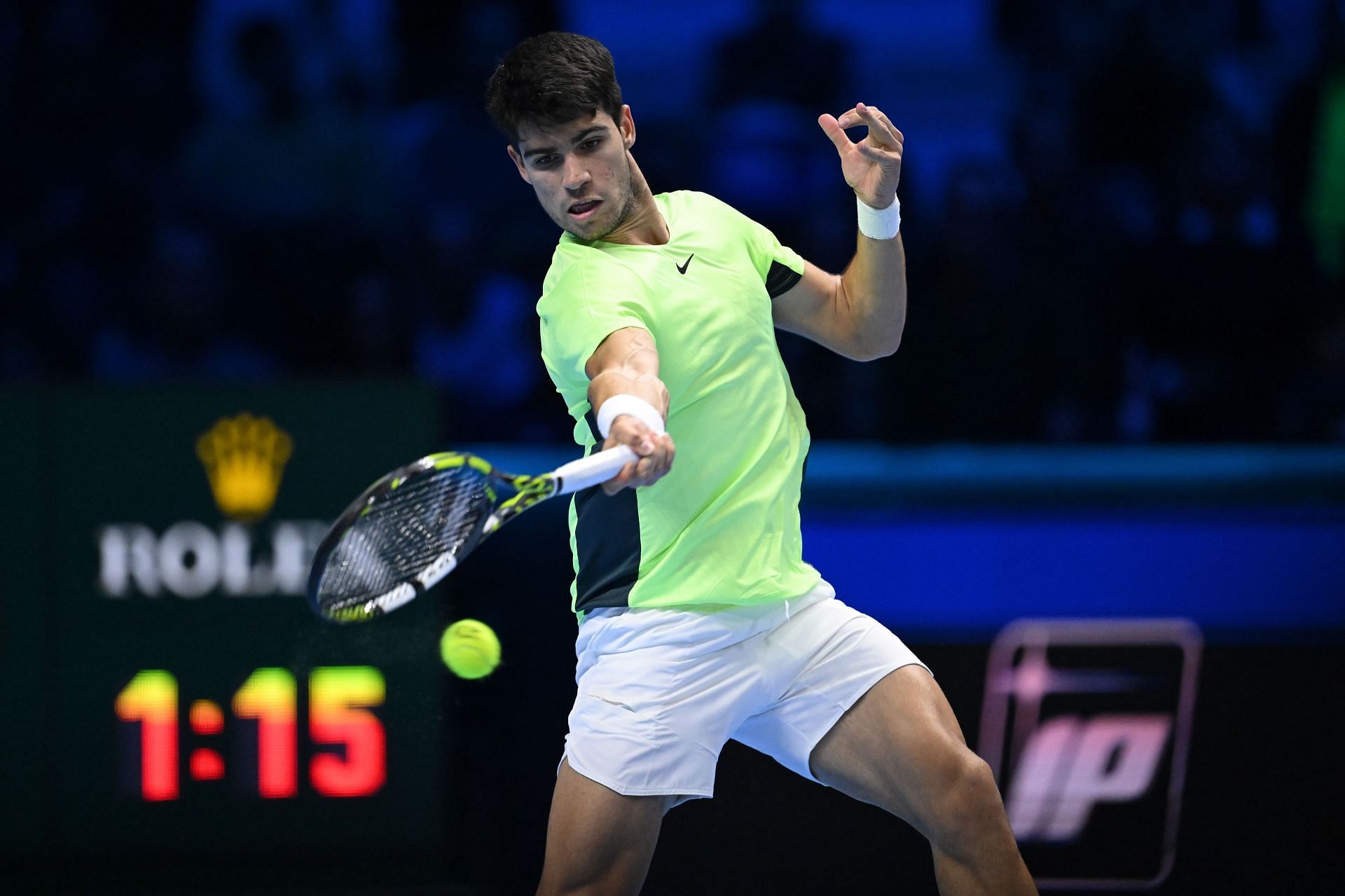 Carlos Alcaraz at the Nitto ATP Finals 2023 (Getty)