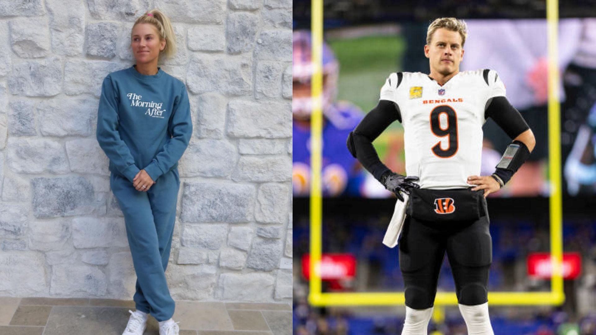 Kelly Stafford shared her feelings about Joe Burrow and the Cincinnati Bengals. (Photos via Kelly Stafford IG and Getty)