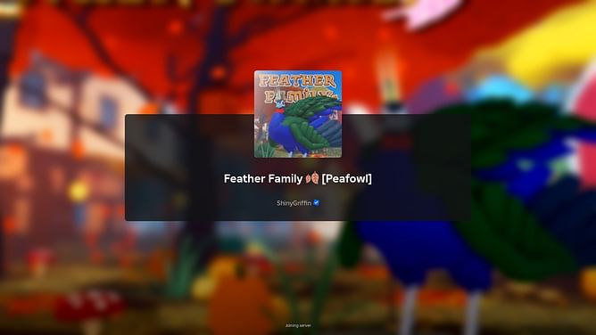 Feather Family Congo Peafowl Update patch notes