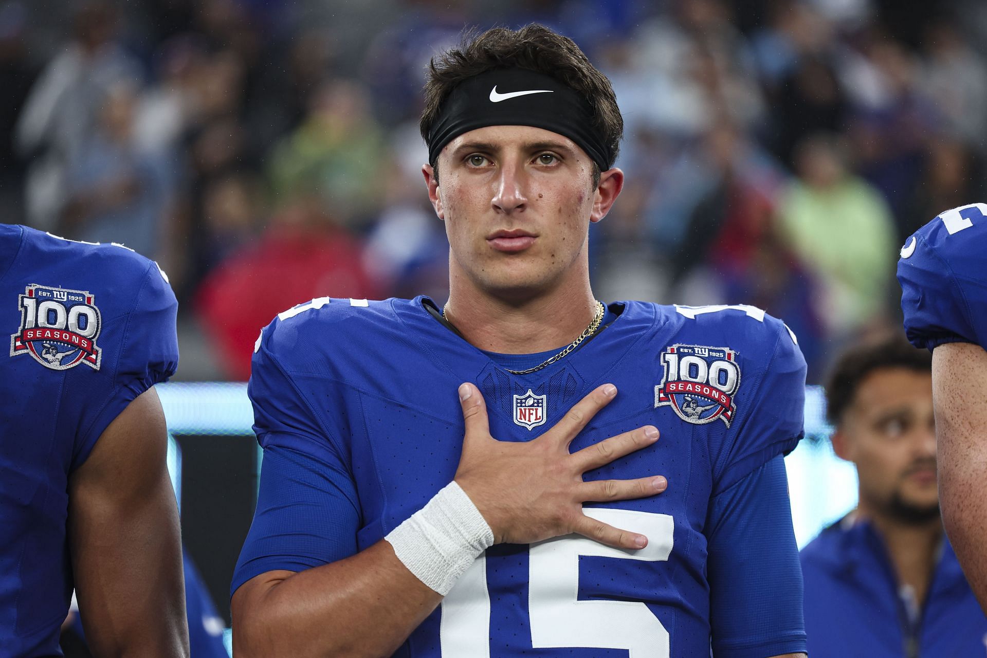 Tommy DeVito at Detriot Lions vs. New York Giants - Source: Getty