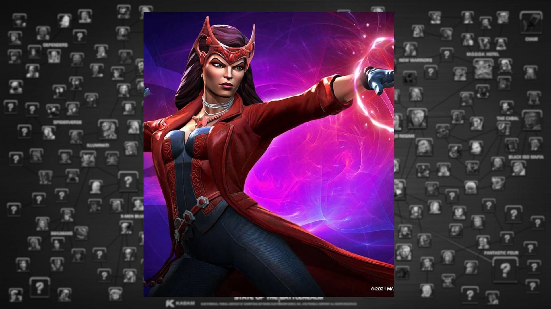 Scarlet Witch is one of the useful 3-star characters in the Marvel Contest of Champions with strong skills (Image via Kabam Games, Inc.)