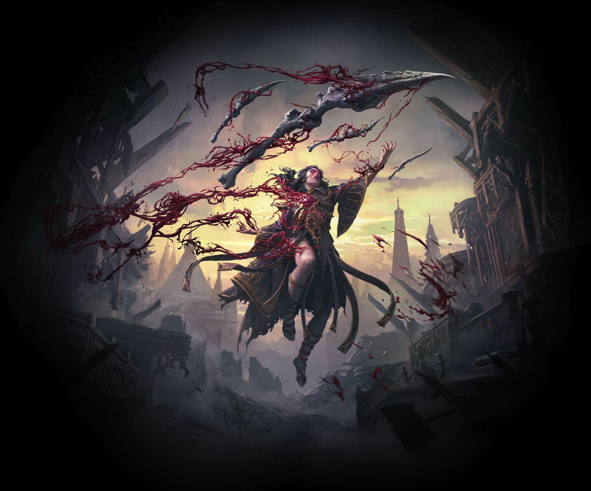 The Blood Mage, one of the Ascensions for the Witch class (Image via Grinding Gear Games)