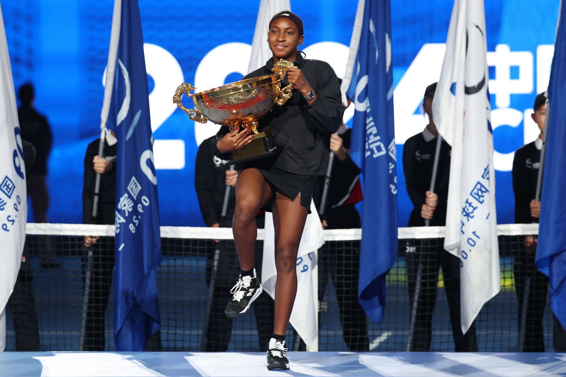 Coco Gauff at the China Open 2024. (Photo: Getty)