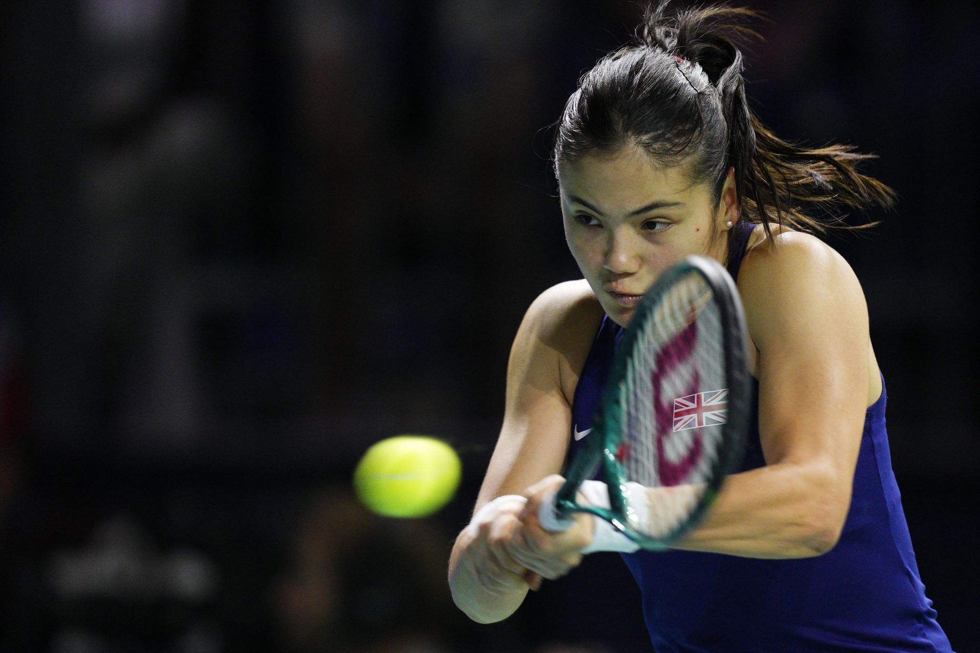 Emma Raducanu at the Billie Jean King Cup Finals (Image: Getty)