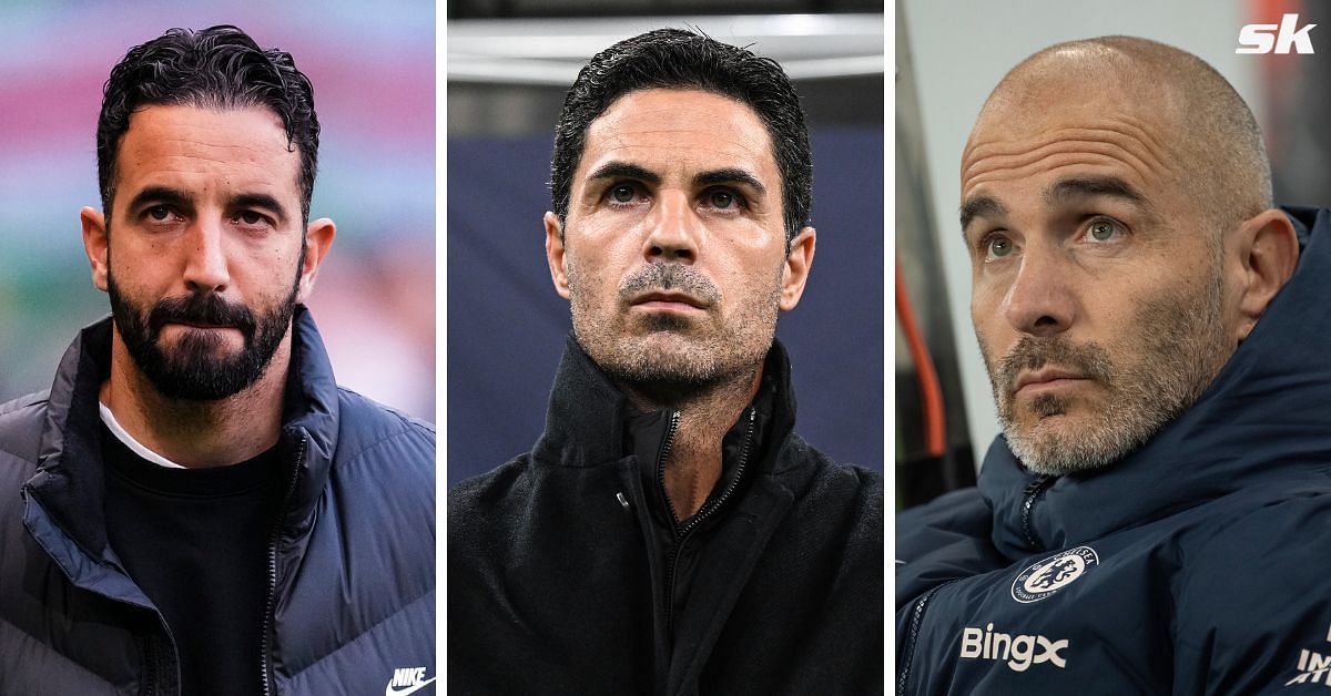 Ruben Amorim, Mikel Arteta and Enzo Maresca of Manchester United, Arsenal and Chelsea respectively.