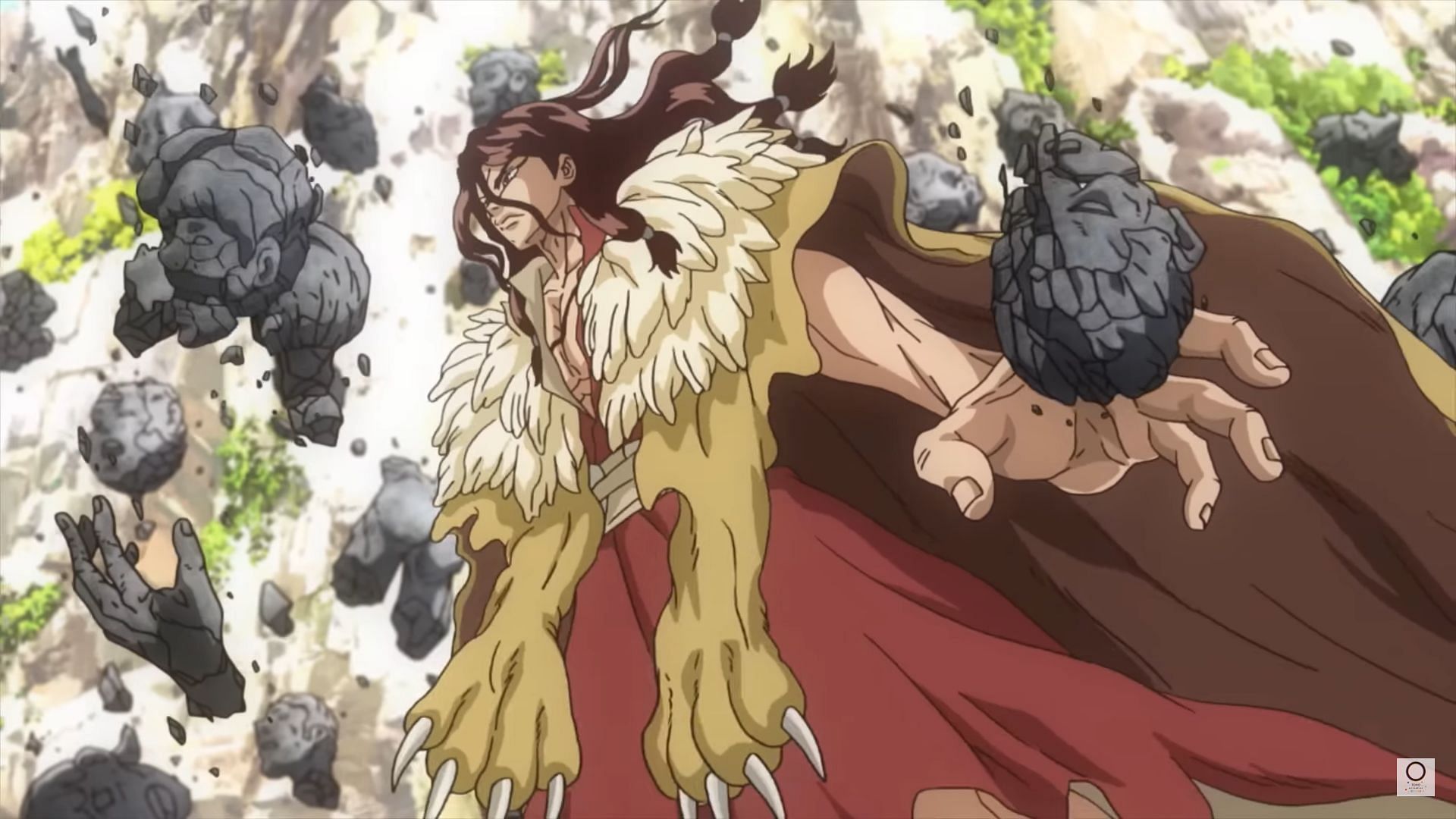 Shishio, as seen in Dr. Stone (Image via TMS Entertainment)