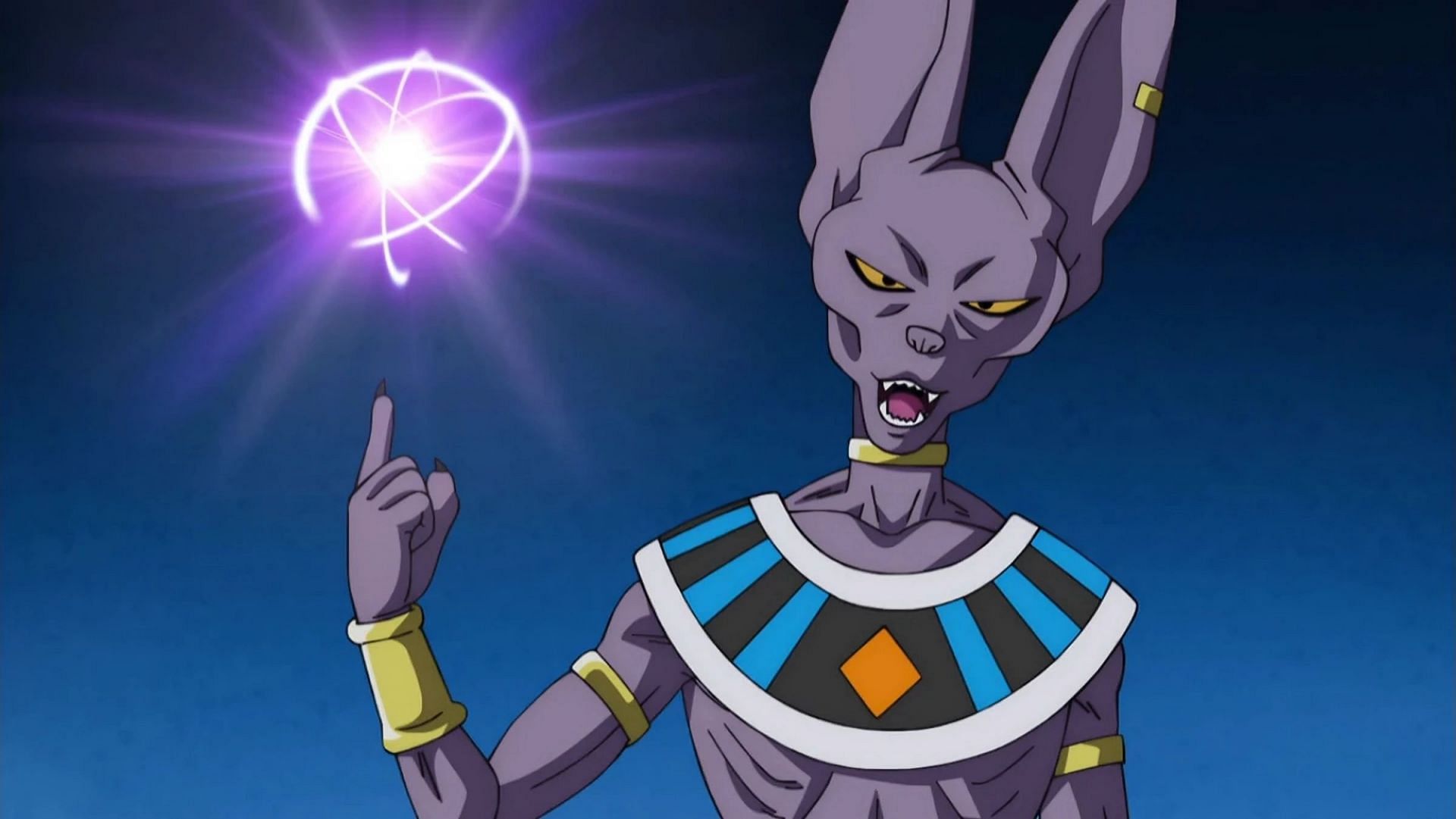 Beerus using this attack against Goku in Battle of Gods (Image via Toei Animation)