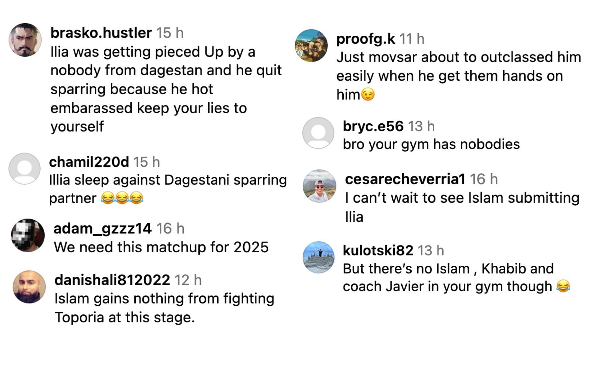 Fans react to Ilia Topuria&#039;s recent statement [Screenshot courtesy: @redcorner.mma]