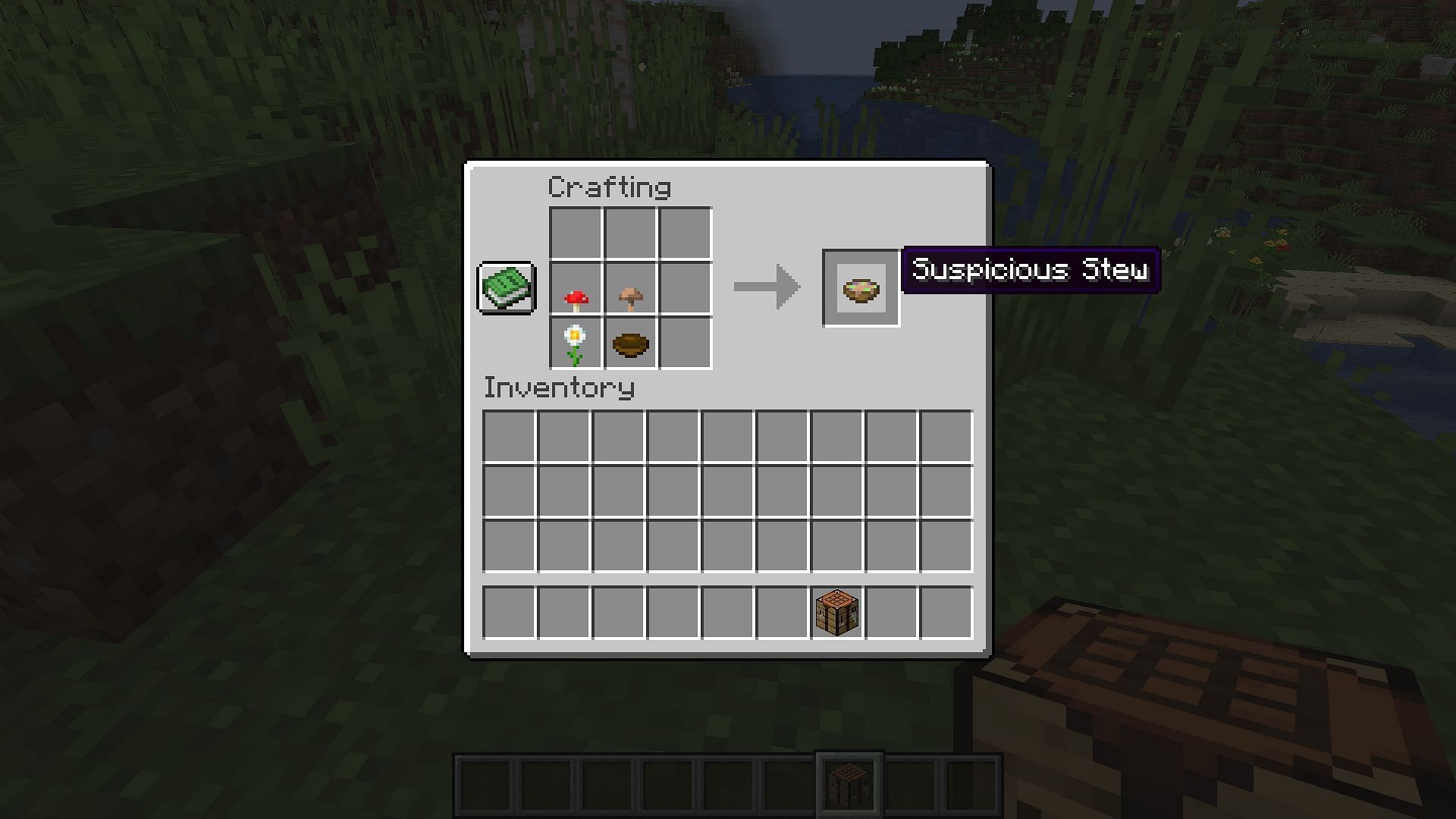 Craft suspicious stew and gain a huge health buff (Image via Mojang Studios)