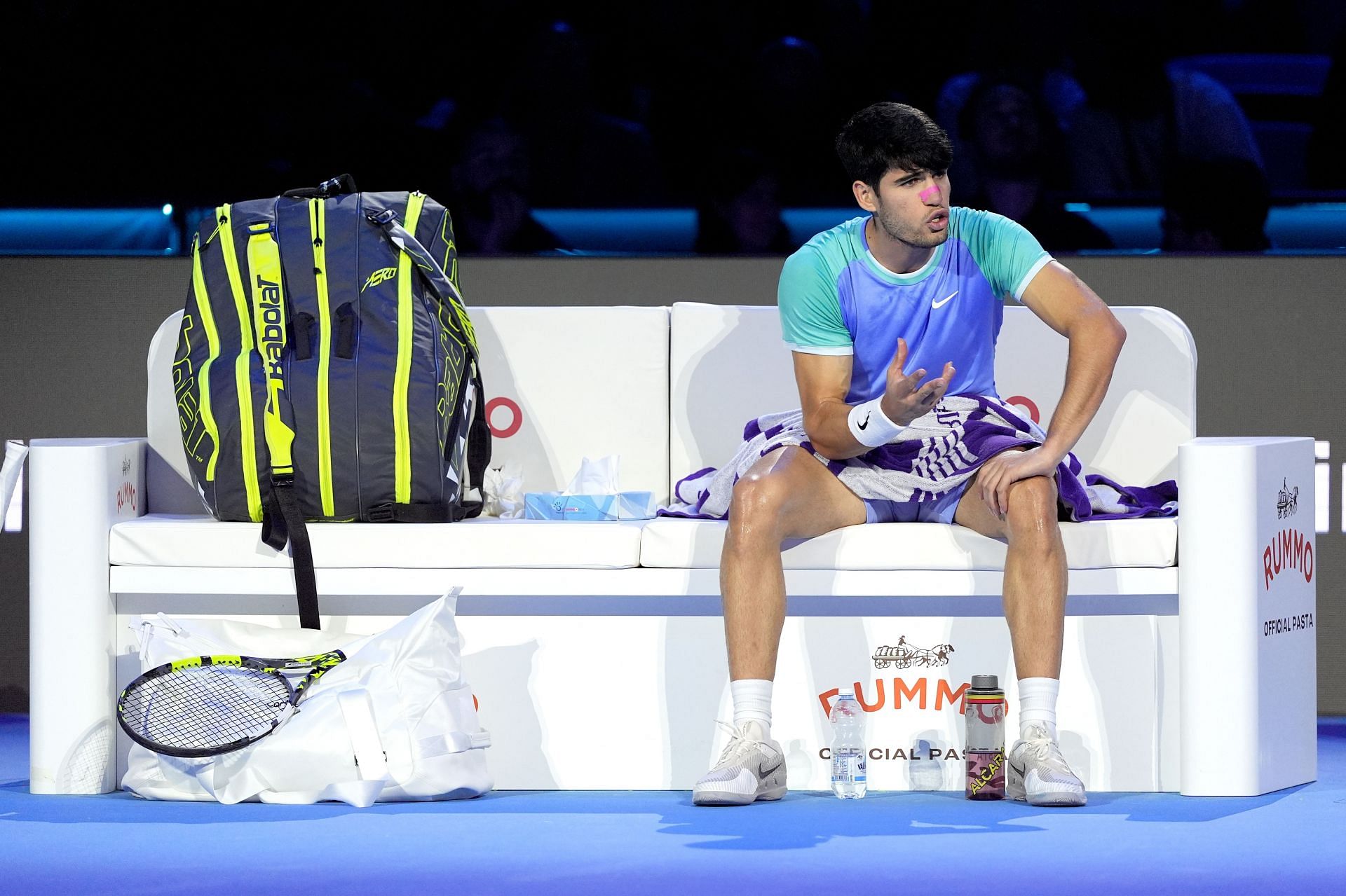 Carlos Alcaraz at the ATP Finals 2024 (Image: Getty)