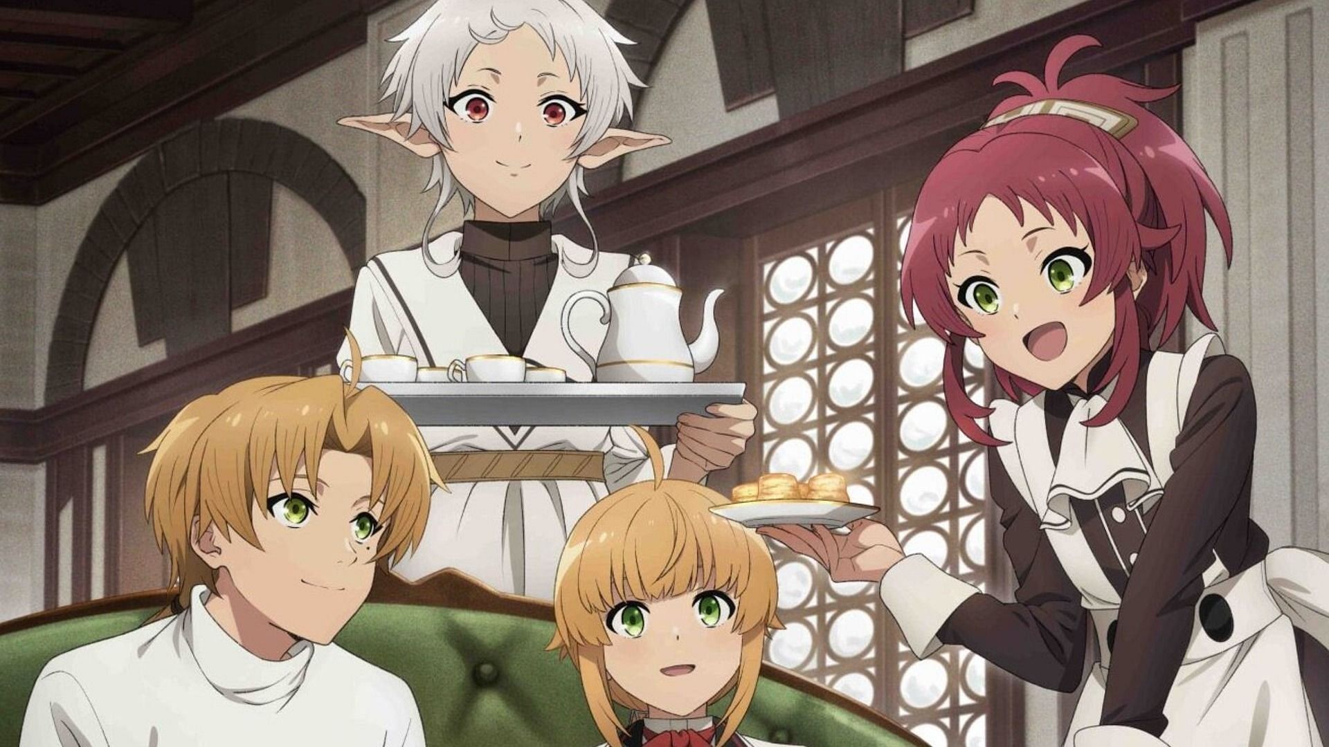 Harem anime: Mushoku Tensei Jobless Reincarnation (Image via Studio Bond)