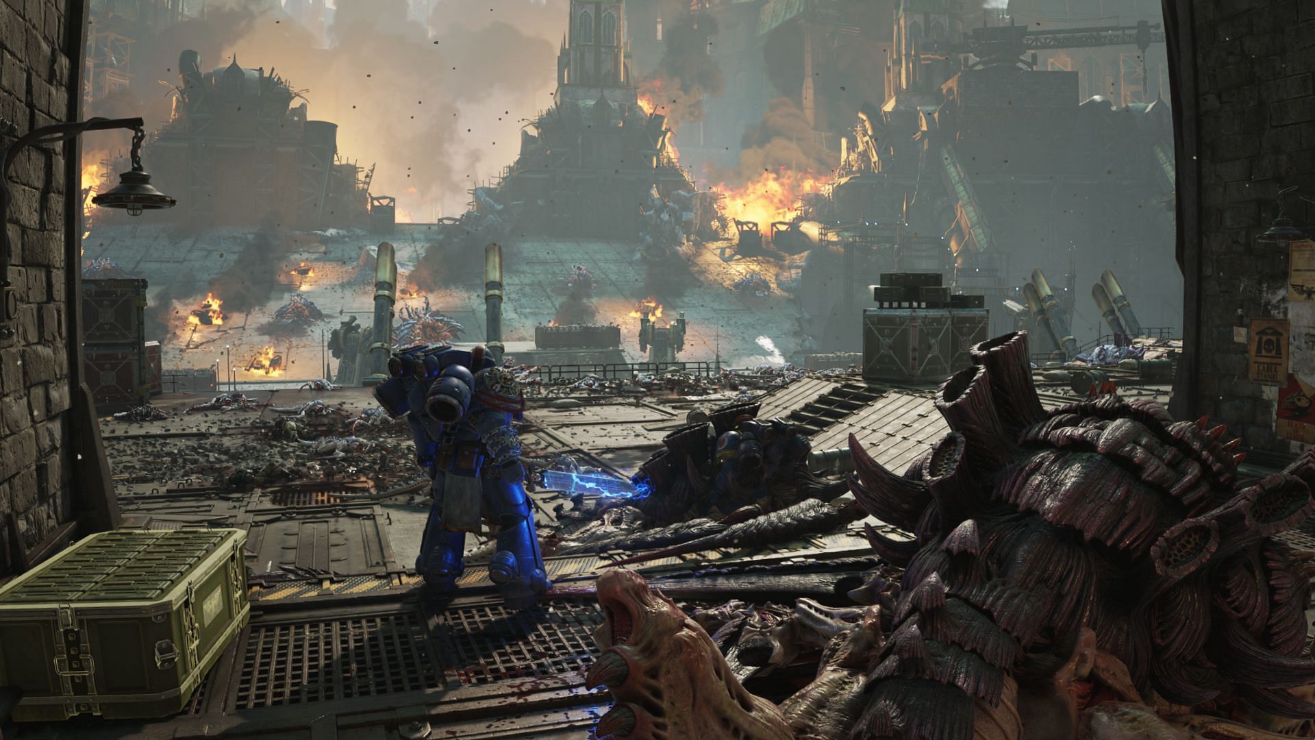 Warhammer 40k Space Marine 2 downtime today will start at 5 AM ET (Image via Focus Entertainment)