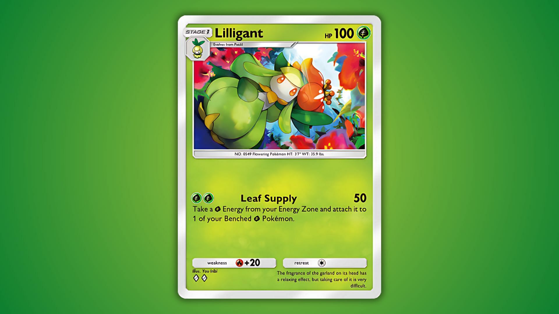 Lilligant's card in Pokemon TCG Pocket (Image via The Pokemon Company)