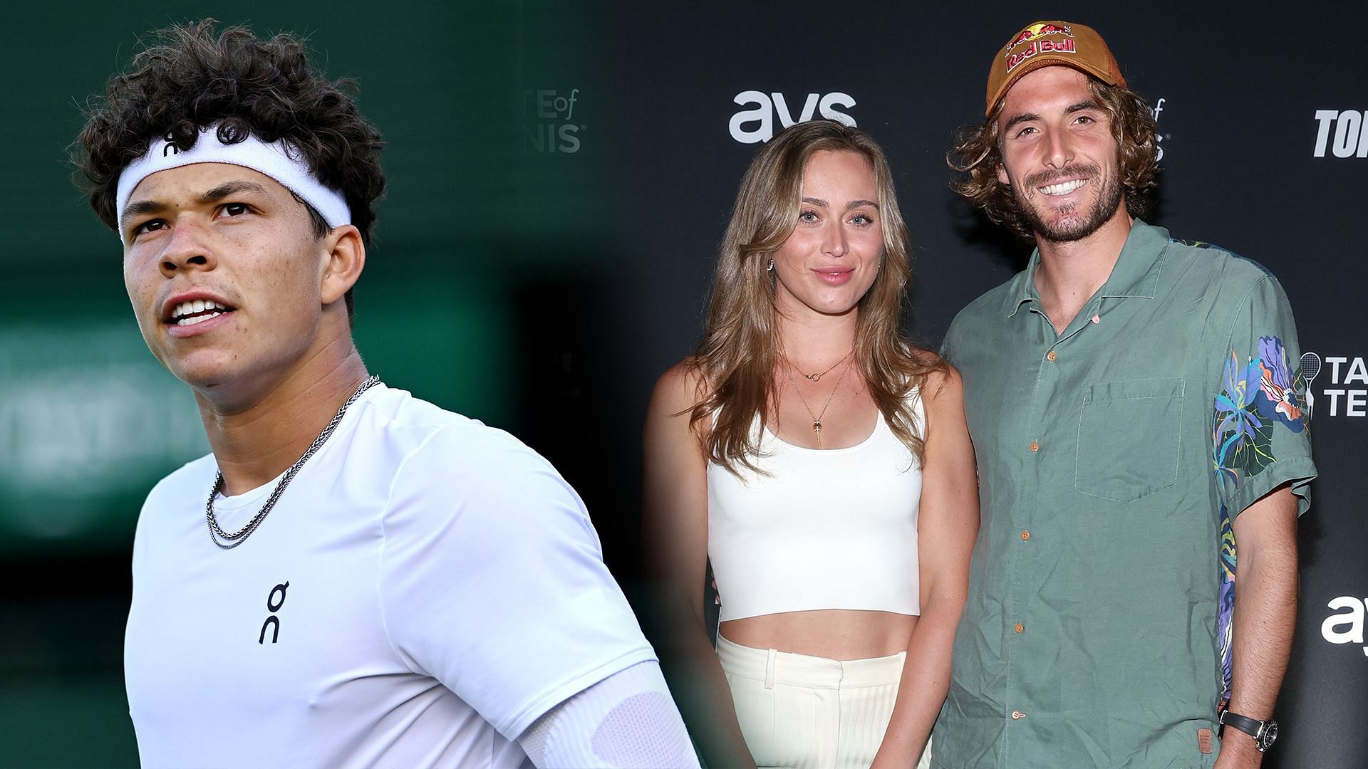 Ben Shelton (L), Paula Badosa and Stefanos Tsitsipas (R), Sources: Getty