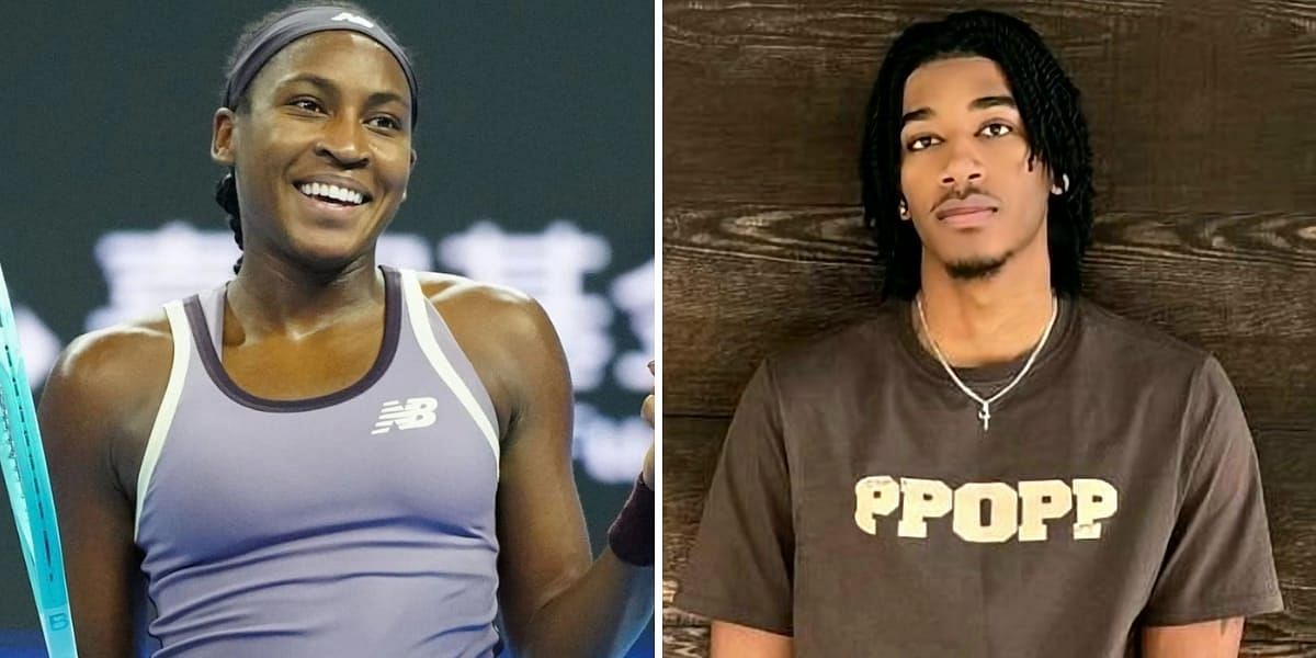 Coco Gauff (L) &amp; Jalen Sera (R) (Image source: left/GETTY, right/INSTAGRAM)