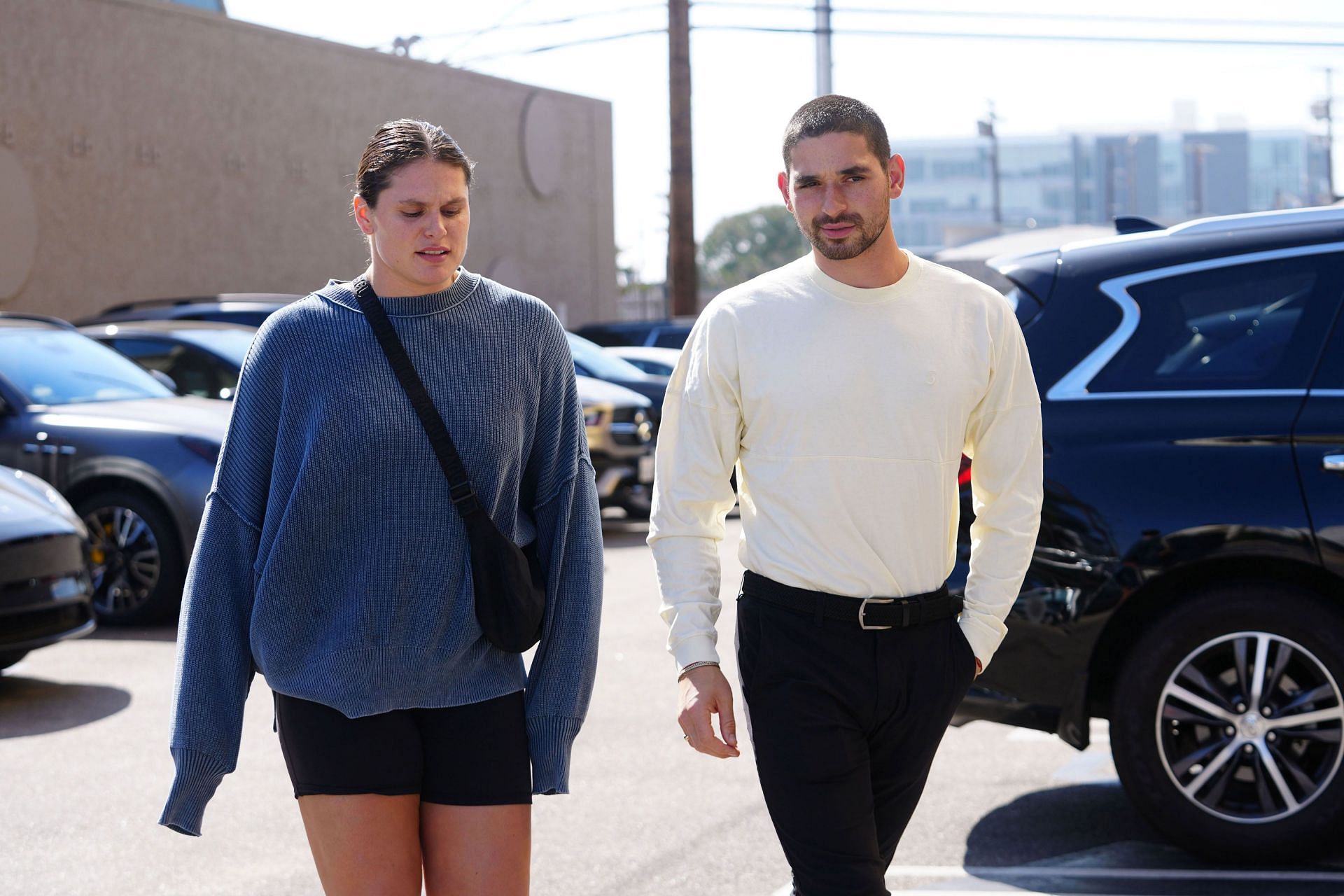 Ilona Maher with Alan Bersten during the rehearsals for &#039;Dancing with the Stars&#039; [Image Source : Getty]