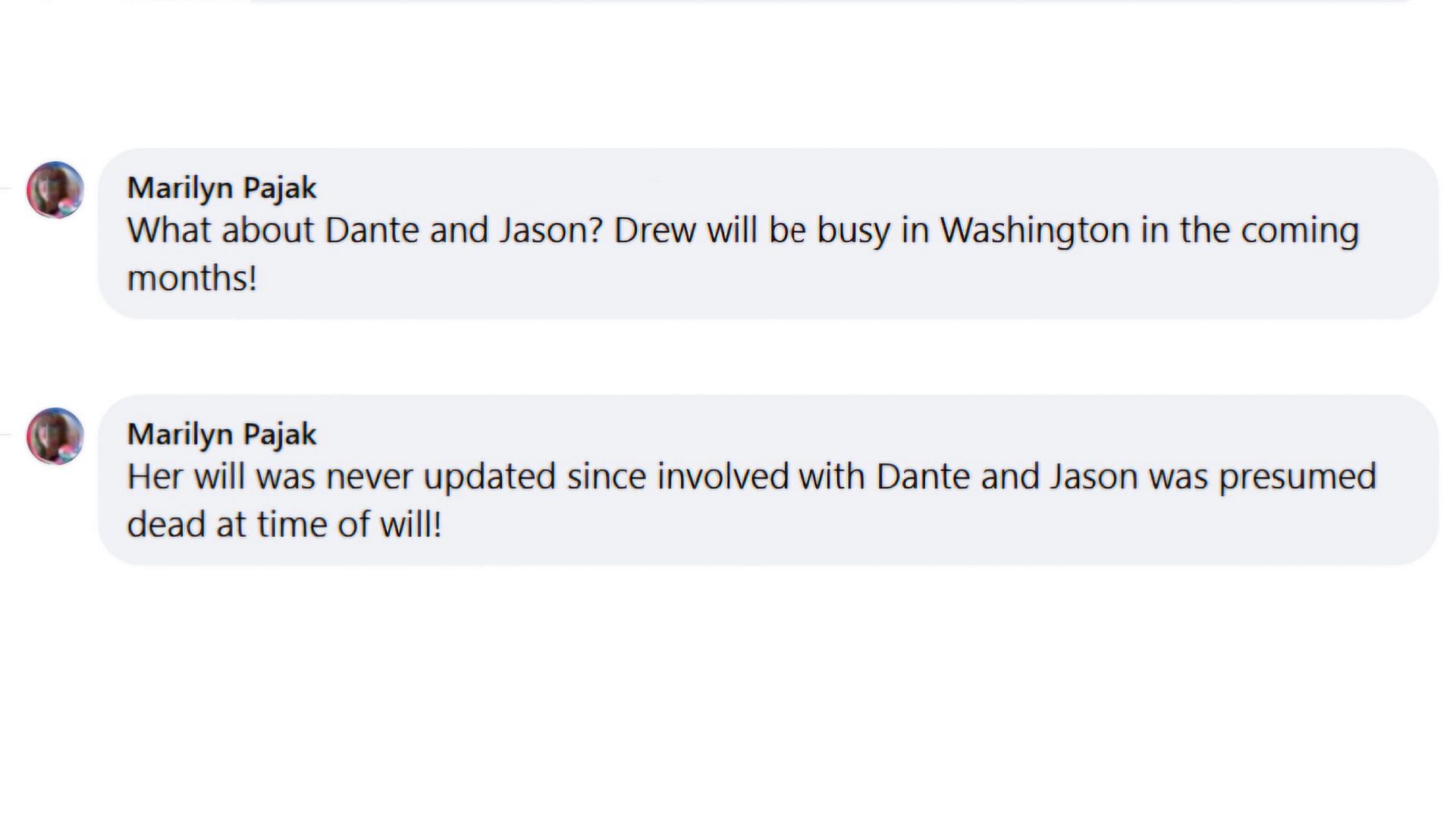 Comments discussing Jason and Dante&#039;s role in bringing up Sam&#039;s children (via General Hospital / Facebook)