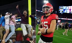 "Probably just came up with a fun new TikTok idea with his gf": Fans draw wild assumptions to Carson Beck smiling amid Georgia's crushing defeat