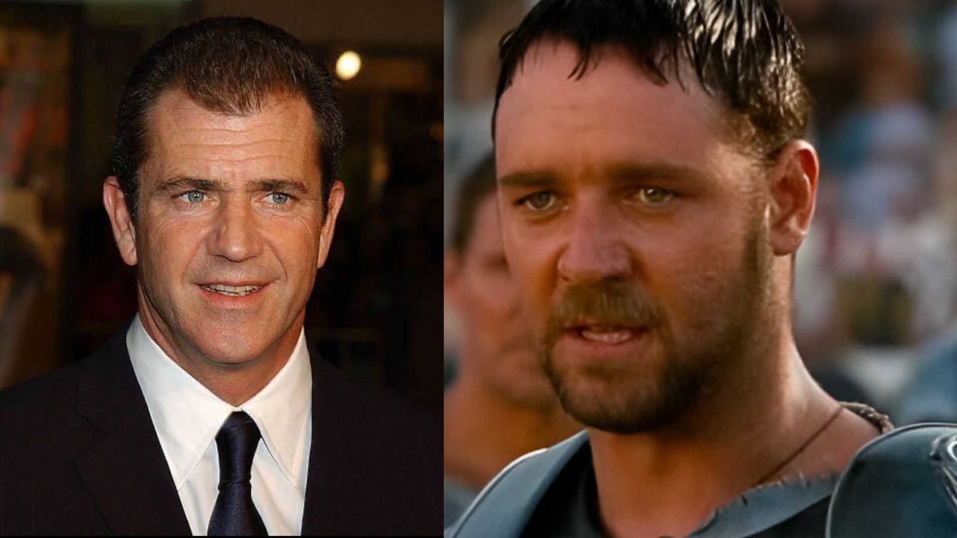 Mel Gibson almost played the role of General Maximus Decimus Meridius in Gladiator. (Images via Facebook/YouTube/@Mel Gibson Official/@Paramount Movies)