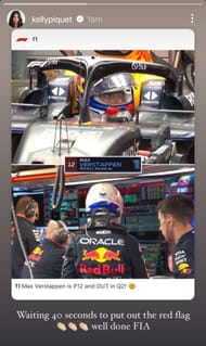 Screenshot of Kelly Piquet's Instgram story. Credit: instagram.com/kellypiquet