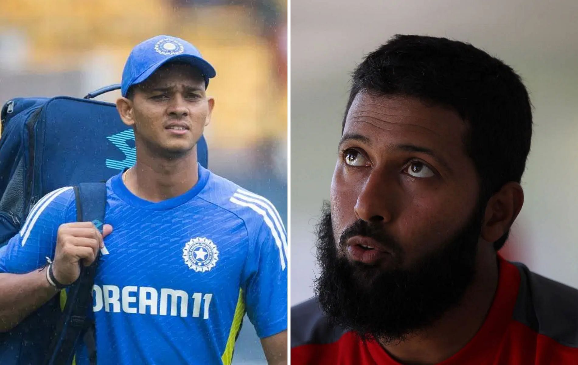 Yashasvi Jaiswal (L) and Wasim Jaffer (R). (Pics: Getty)