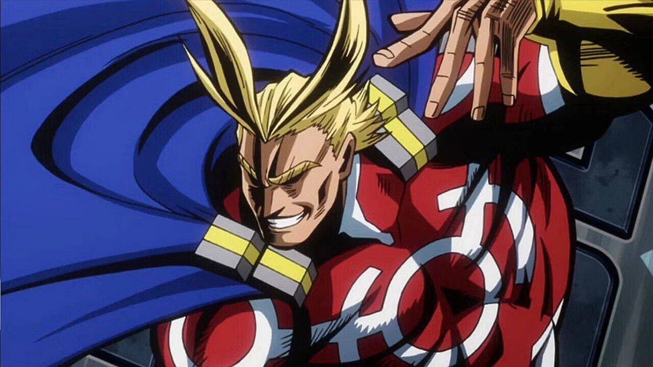 All Might as seen in the anime (Image via Bones).