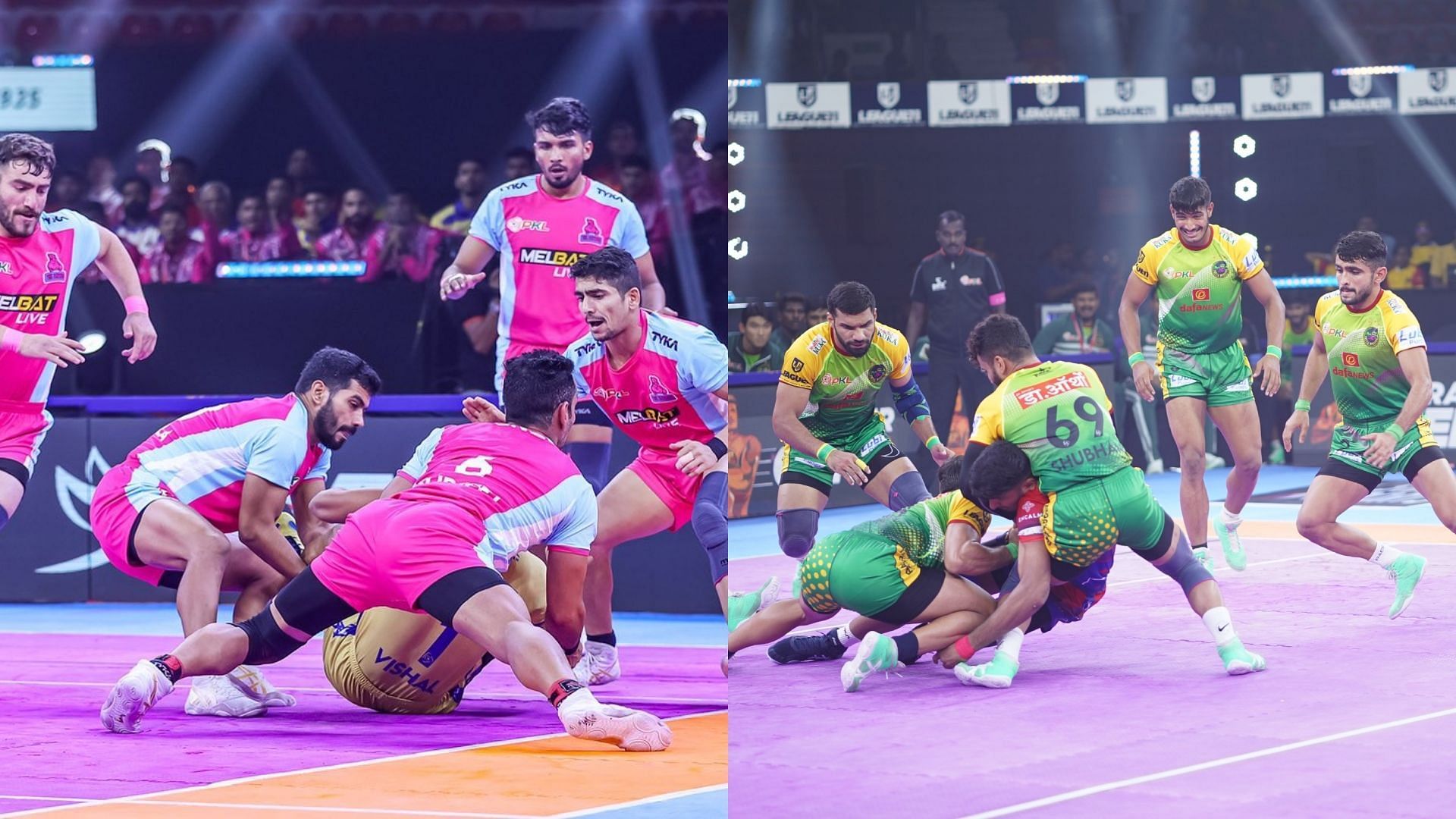 जयपुर पिंक पैंथर्स vs पटना पाइरेट्स (Photo Credit- X/@PatnaPirates/@JaipurPanthers)