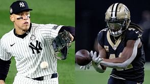 "That's Aaron Judge dropping the ball in World Series" - NFL broadcaster throws shade at Yankees captain after Alvin Kamara's error against Falcons