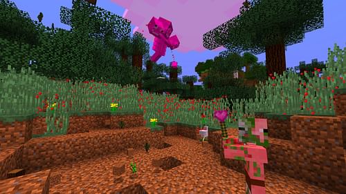 The Pink Wither is perhaps one of the most hilarious updates in Minecraft (Image via Mojang Studios)