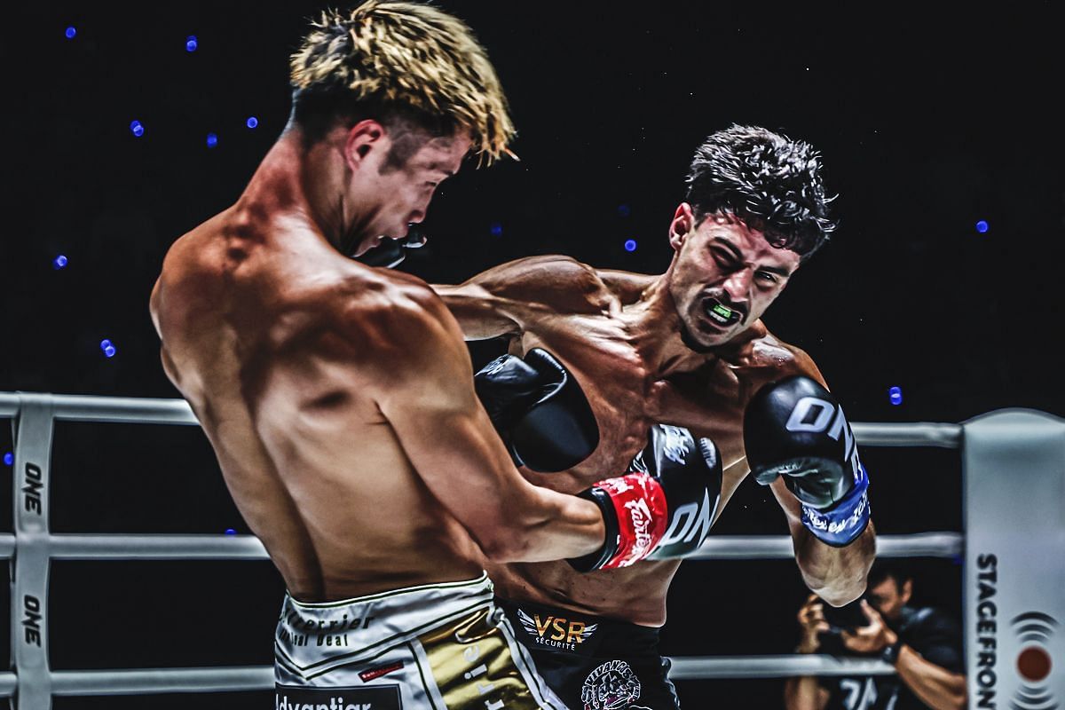 Elias Mahmoudi fighting Taiki Naito | Image credit: ONE Championship