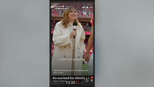 Chiefs CEO Clark Hunt's wife Tavia hypes upcoming Travis Kelce and Taylor Swift-inspired movie (Image Source: Tavia/Instagram)