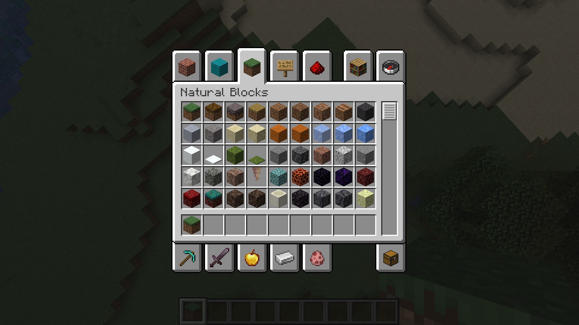 Use the unlimited resources in Creative Mode to learn (Image via Mojang Studios)