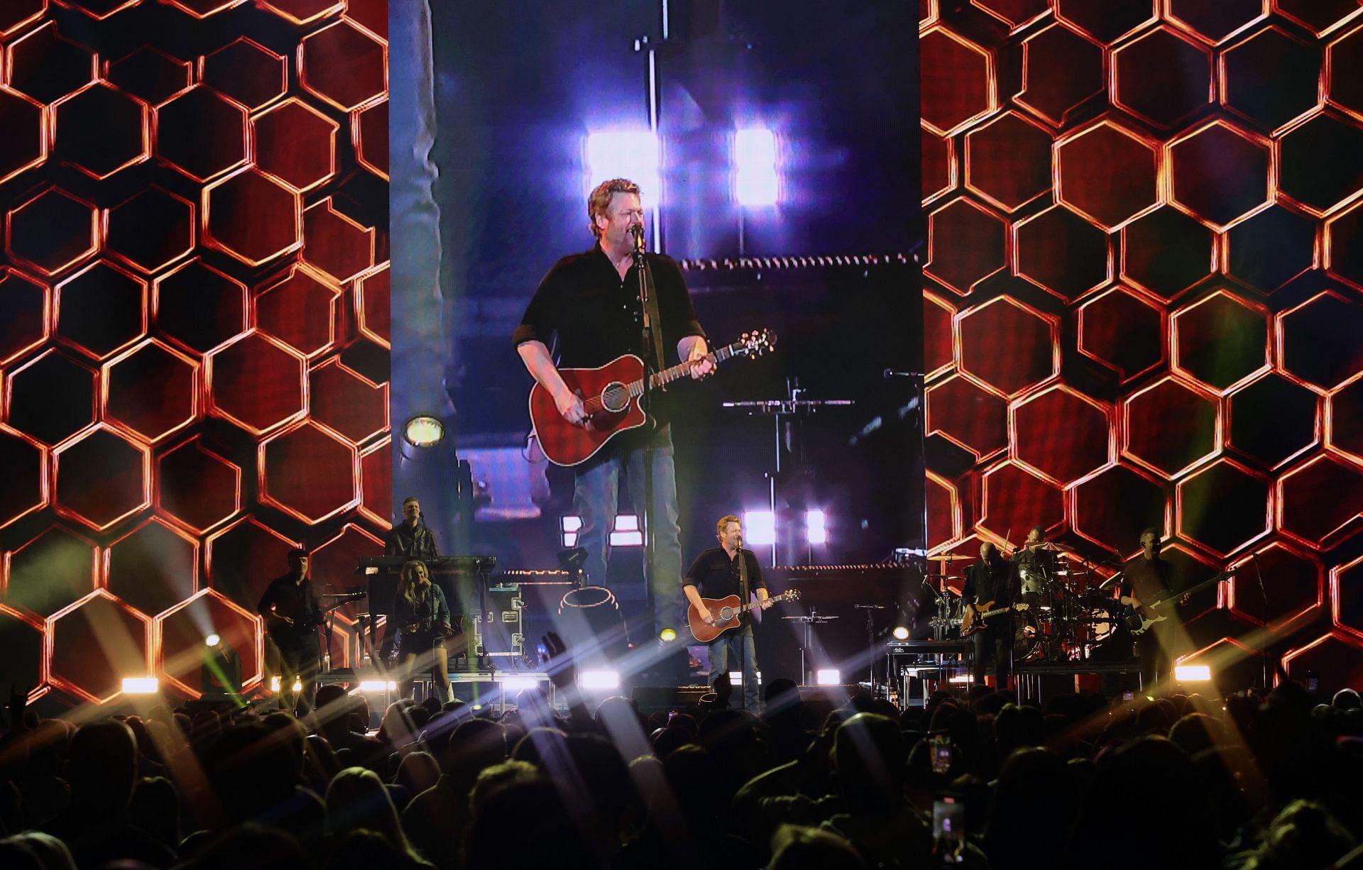 Blake Shelton attends the 2022 Bud Light Super Bowl Music Fest - Night Two (Image via Getty)