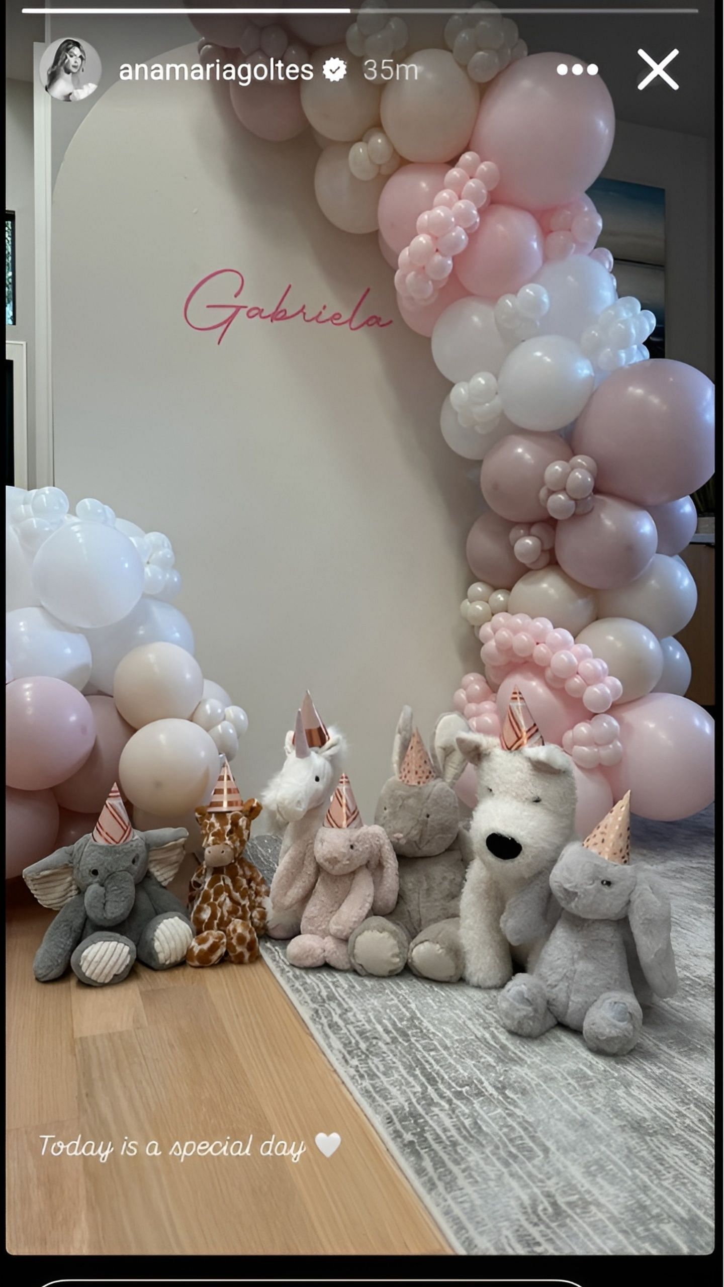 Luka Doncic&#039;s fiancee, Anamaria Goltes, posted celebratory pictures of daughter Gabriela&#039;s birthday. [Credit: IG/@anamariagoltes]