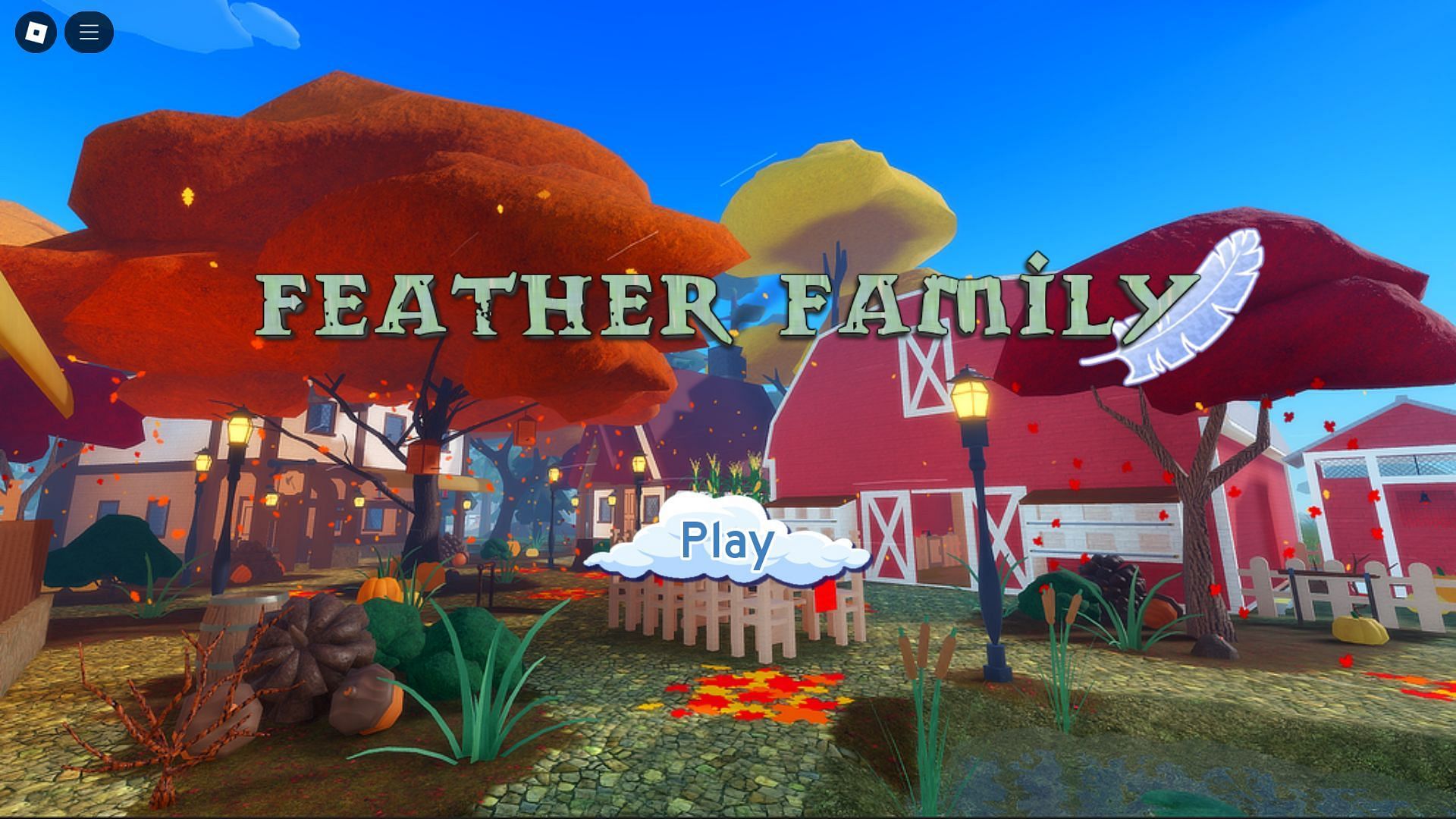 In-game title screen (Image via Roblox)