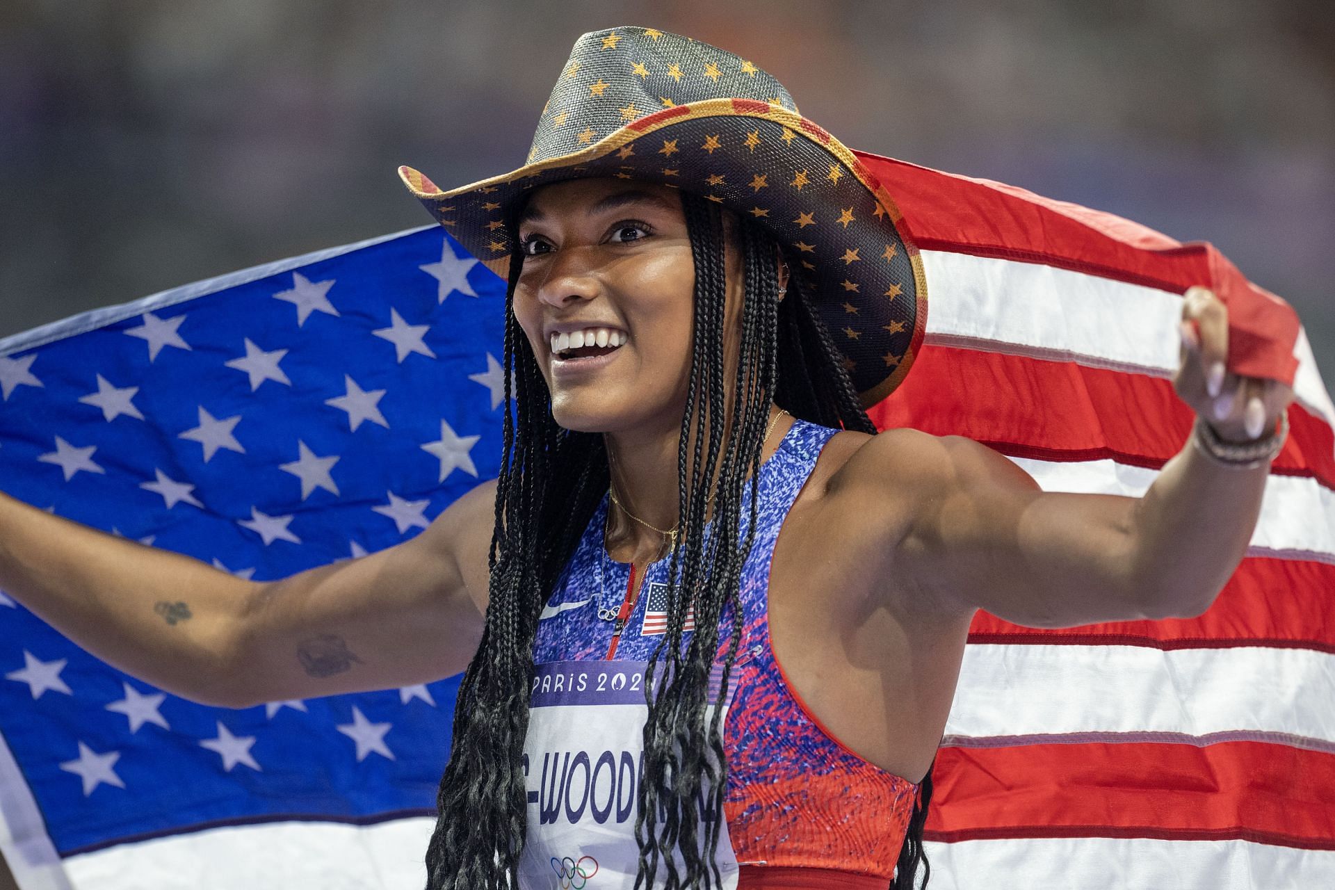 Tara Davis Woodhall on her preparations for the athletic season of 2025 [Image for Representational Purposes] [Image Source: Getty]