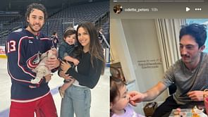 Johnny Gaudreau's wife Meredith shares 3-word reaction for daughter Noa's makeup session with 'uncle' Zach Werenski