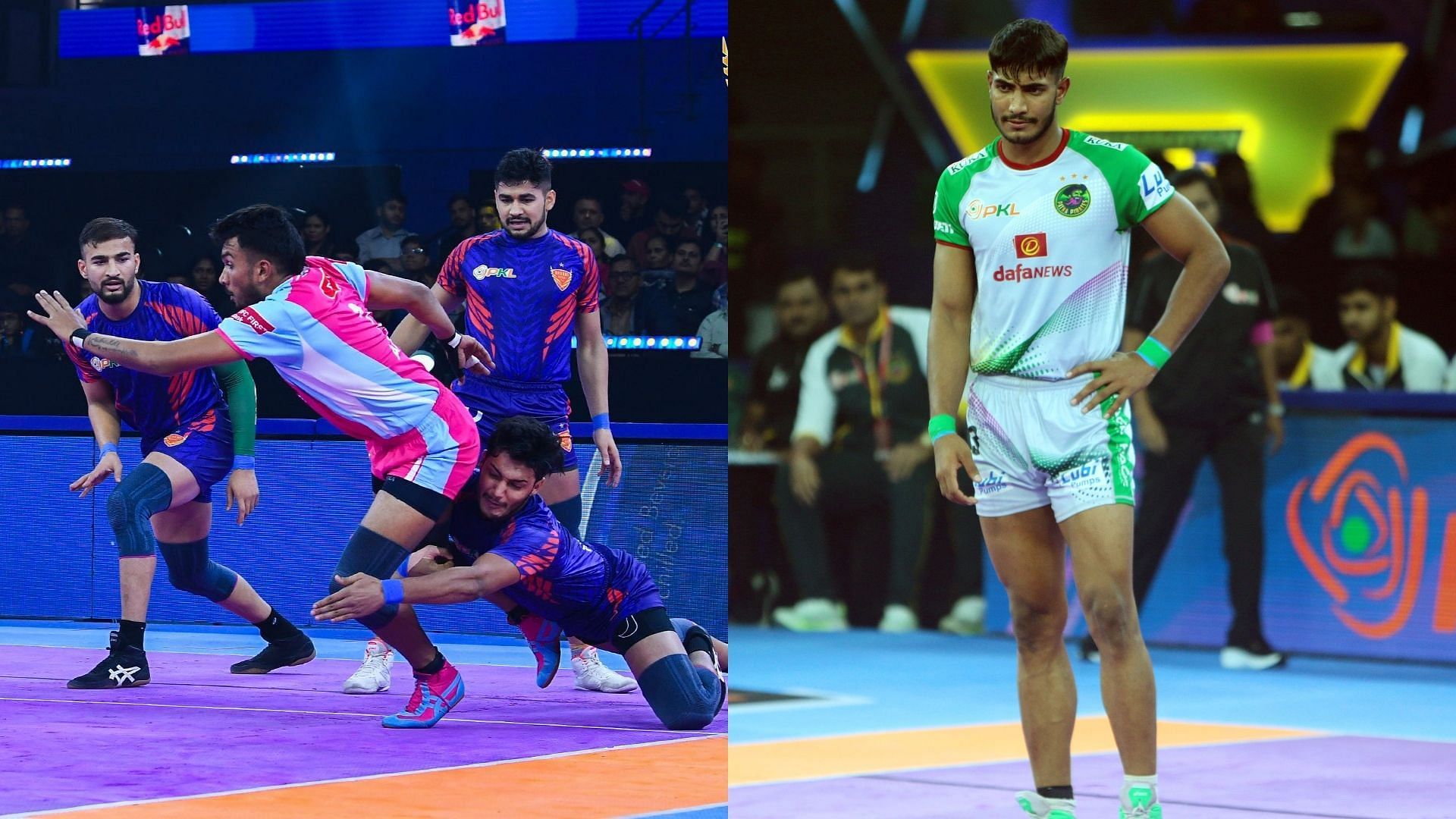 दबंग दिल्ली vs पटना पाइरेट्स (Photo Credit- X/@PatnaPirates/@DabangDelhiKC)