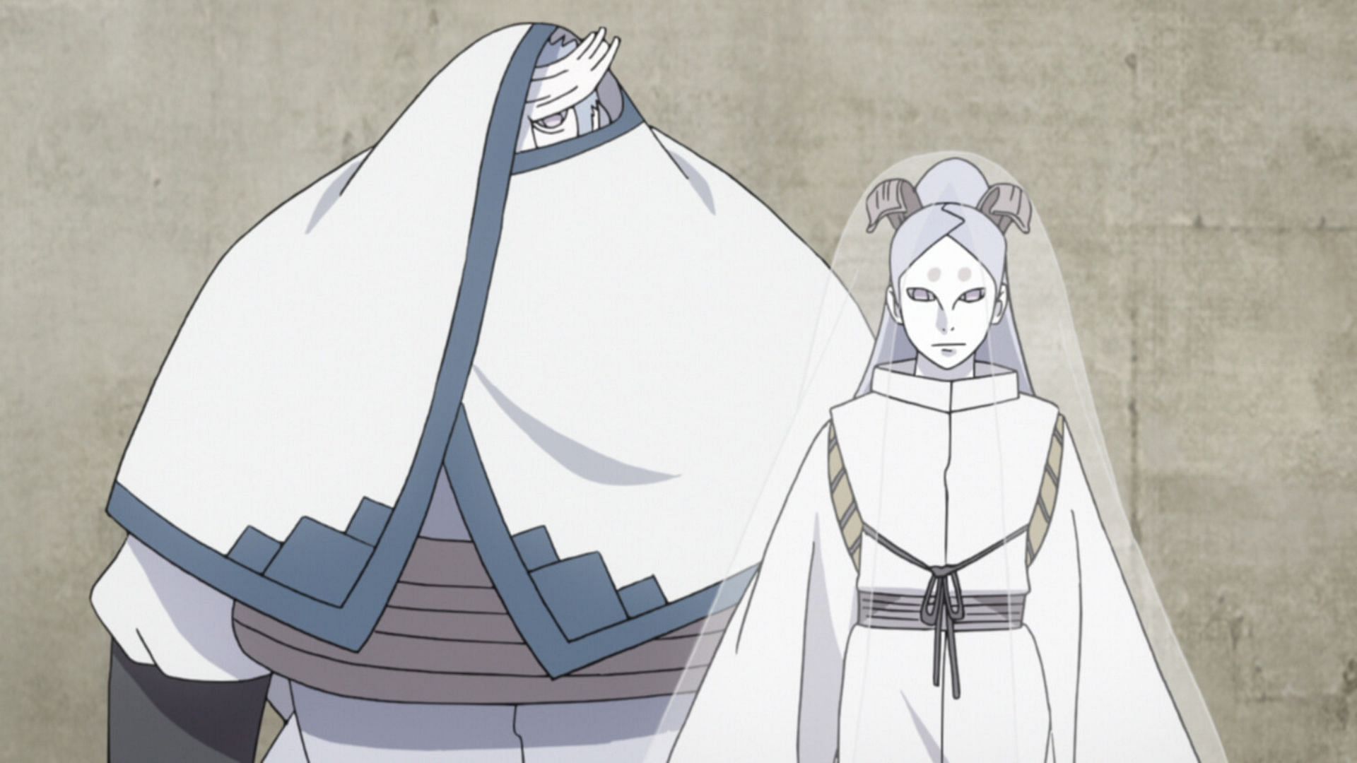 Momoshiki and Kinshiki as seen in the Boruto anime (Image via Studio Pierrot)