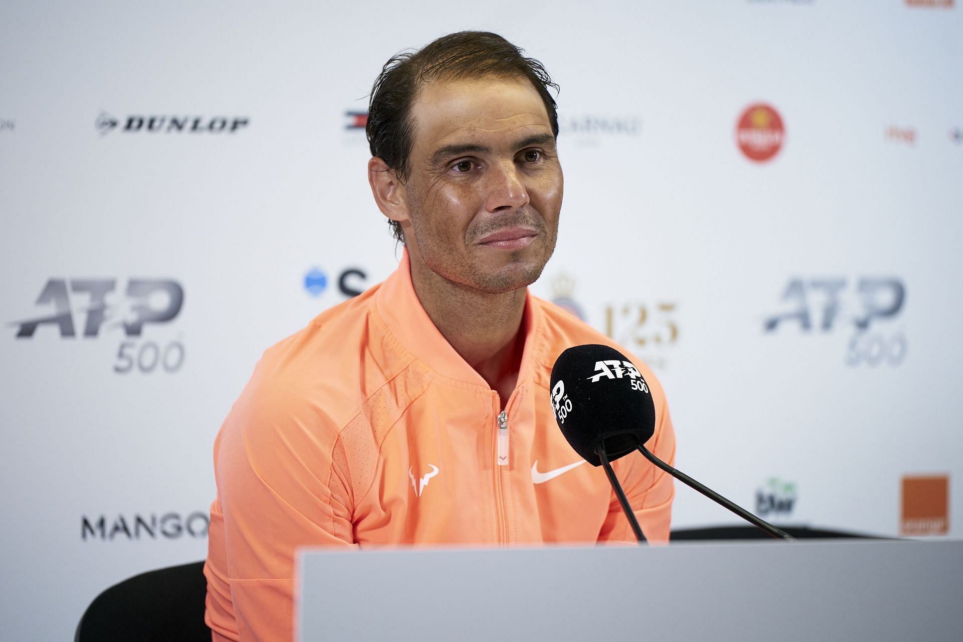 The Spaniard at a press conference [Source: Getty]