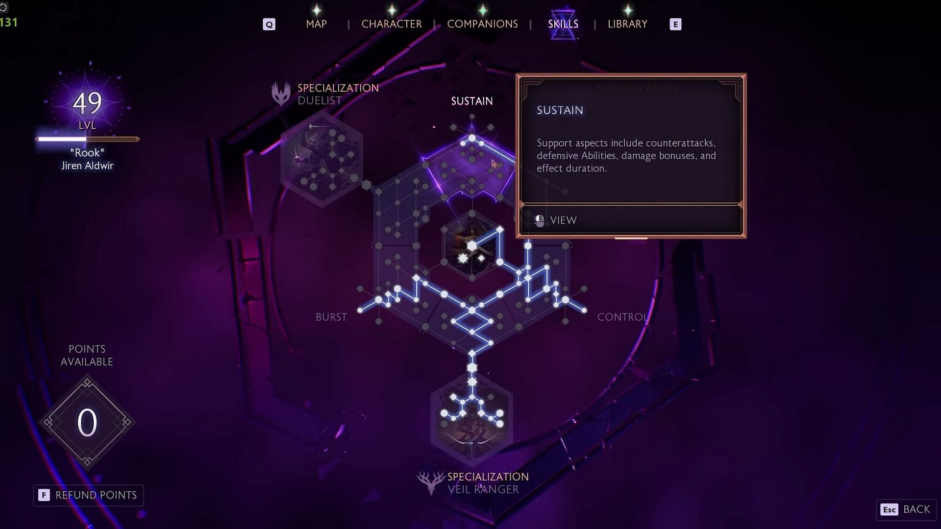 Follow the instructions for the skill tree progression (Image via Bioware)