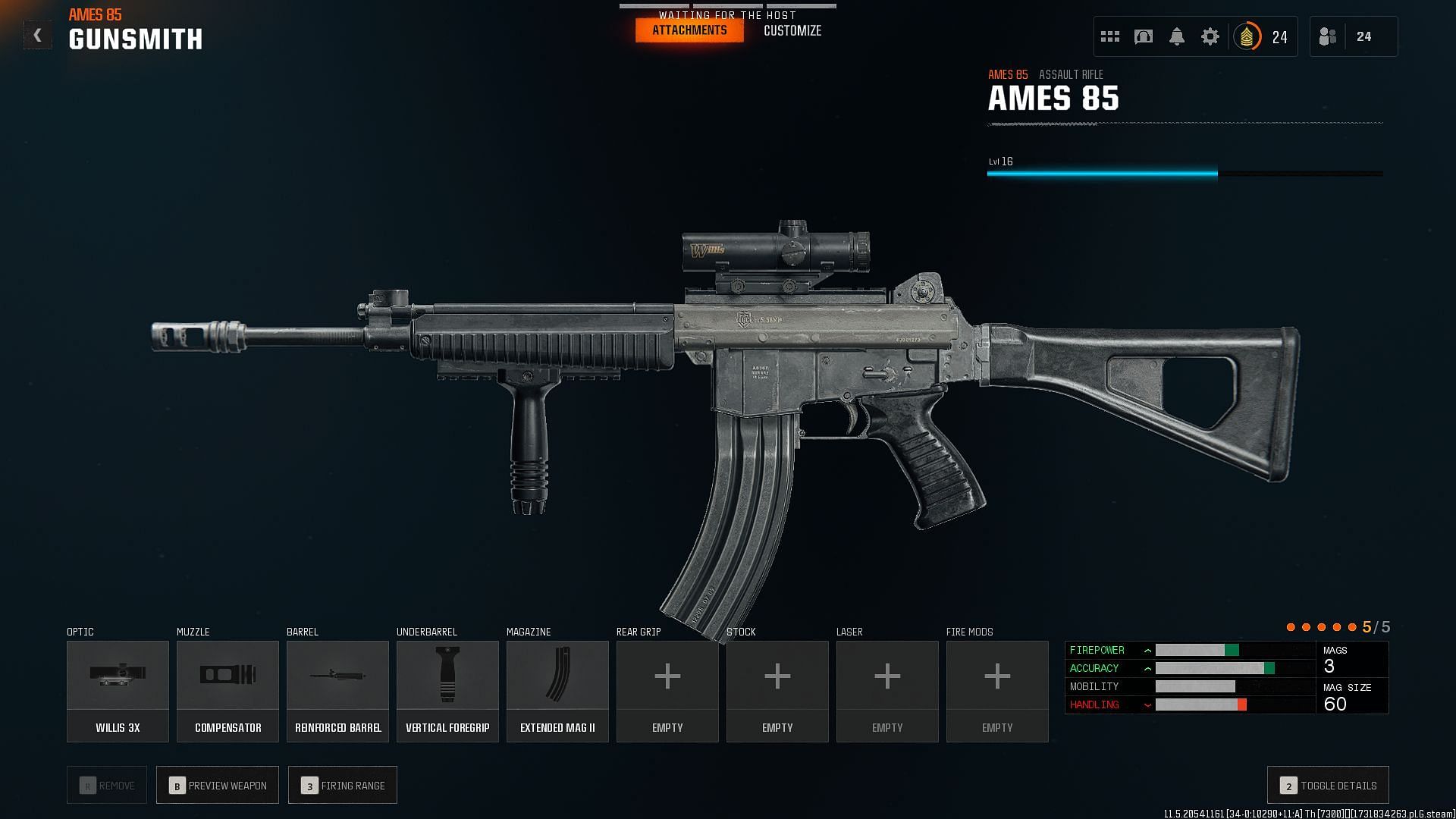 AMES 85 with the best long-range loadout in Warzone after Black Ops 6 integration (Image via Activision)