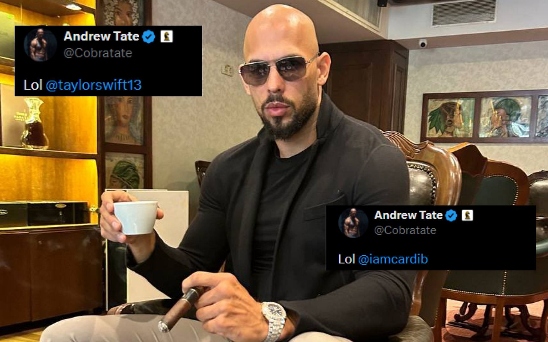 Andrew Tate takes aim at celebrities that endorsed Democratic Party [Image courtesy: @Cobratate - X]