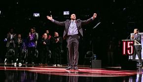 Watch: Vince Carter's raw emotions rise to the fore as Air Canada's Raptors jersey goes up the rafters