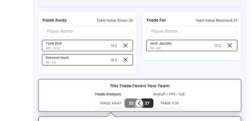 Fantasy Football Trade Analyzer