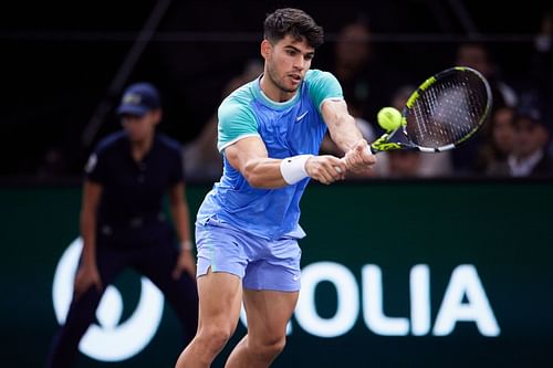 Carlos Alcaraz at the 2024 Paris Masters (Source: Getty)